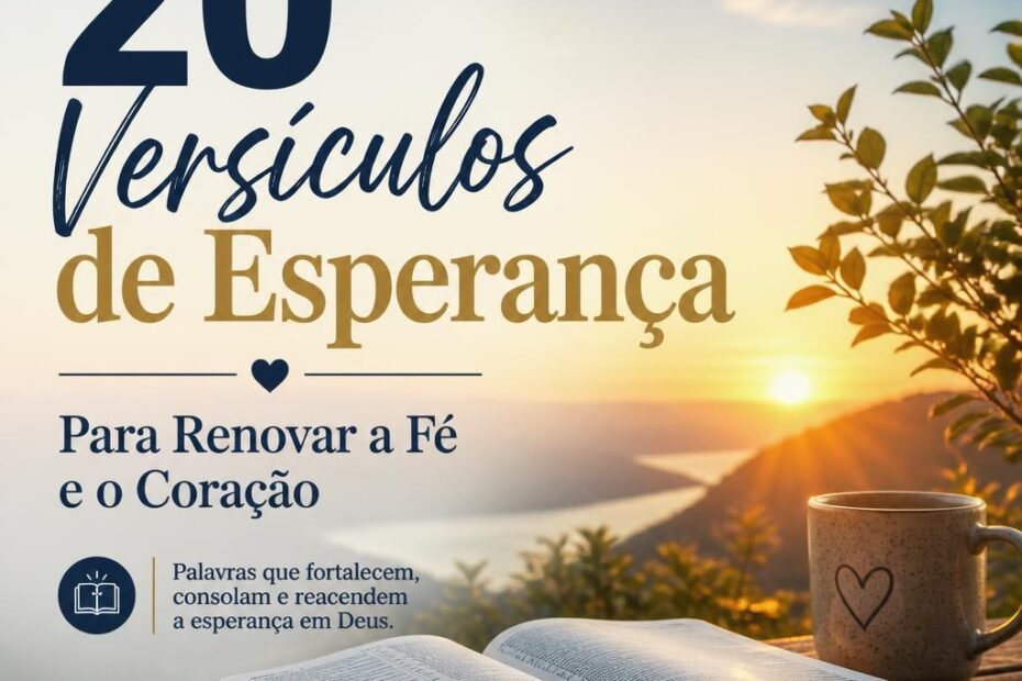 20 Versículos de Esperança Para Renovar a Fé e o Coração